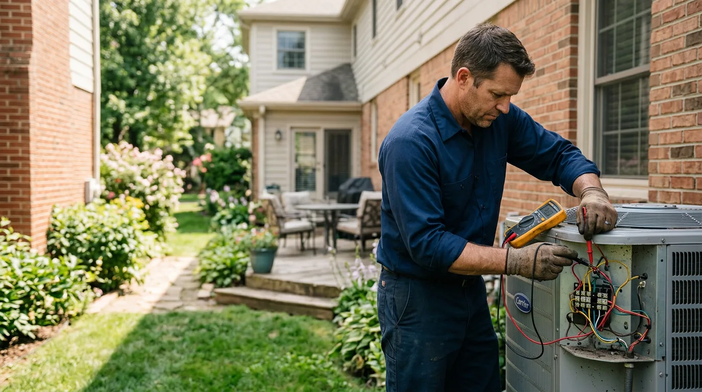 HVAC technician working near Kathleen, GA